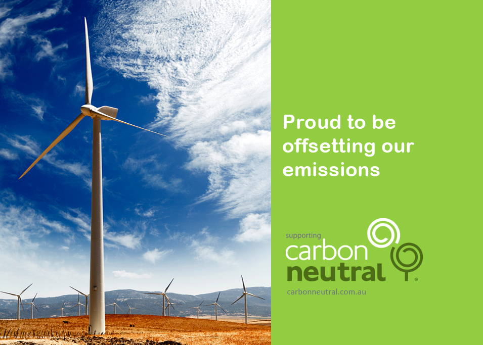 carbon neutral promotional graphic