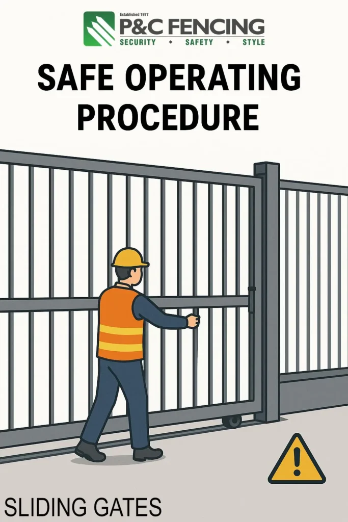 Safe Operating Procedure – Sliding Gate 2 Sliding Gate
